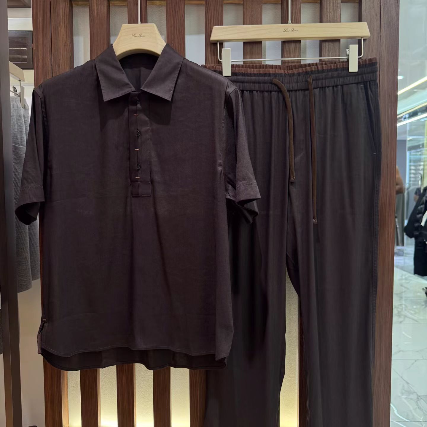 Short Linen Drawstring - Zomerse casual luxe hoogwaardige herenpak in