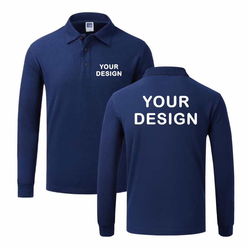 Polo Shirt Pique - Poloshirt met lange mouwen voor heren