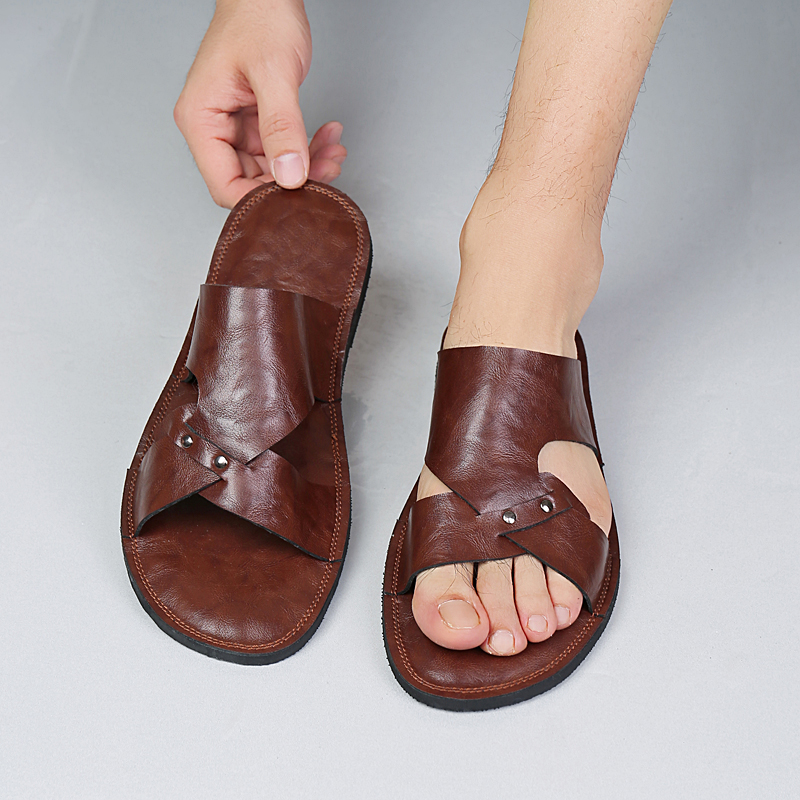 Handgemaakte lederen slippers  - Flip Flop Leather Men recensie en prijs
